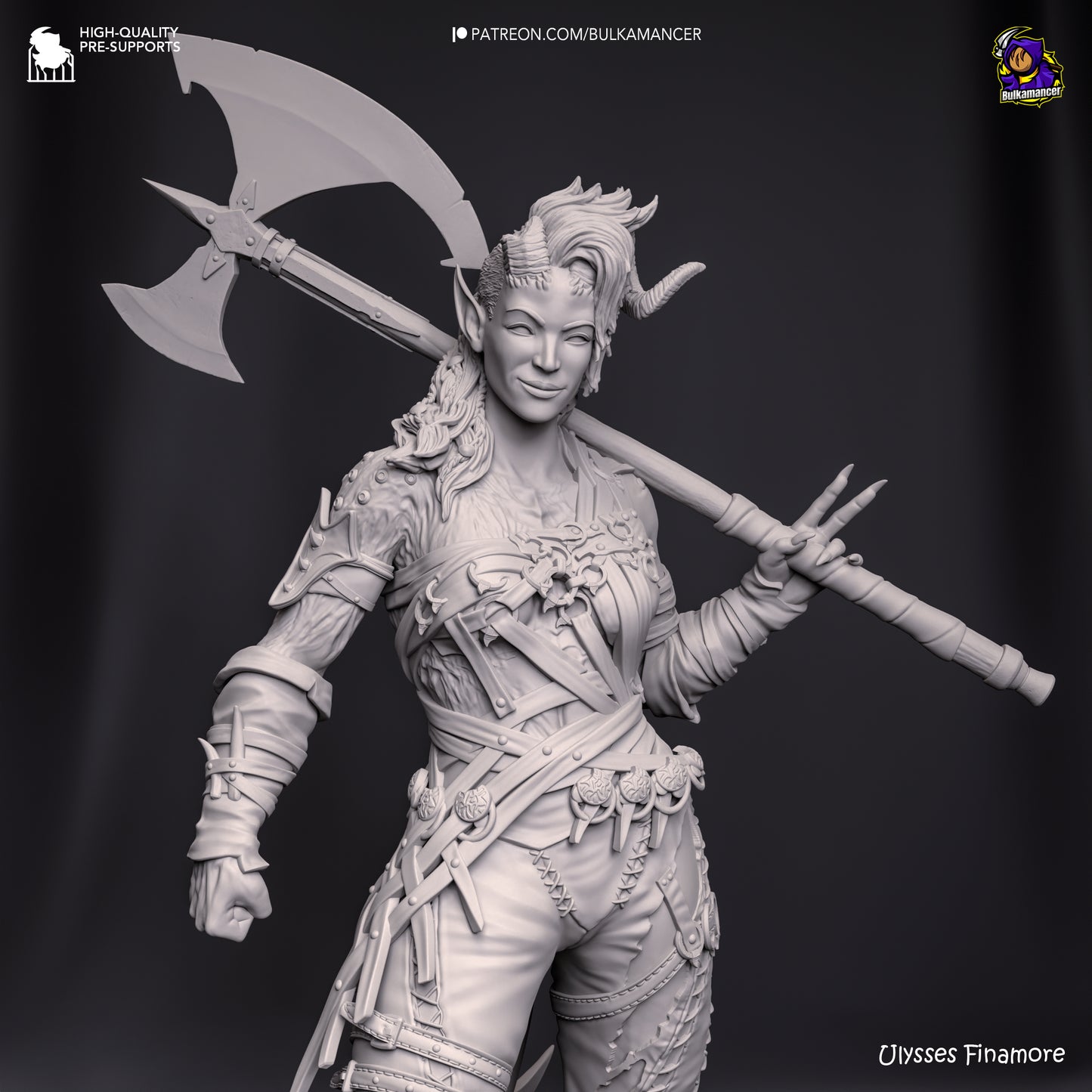Bulkamancer - Karlach, Tiefling barbarian - Baldurs Gate 3