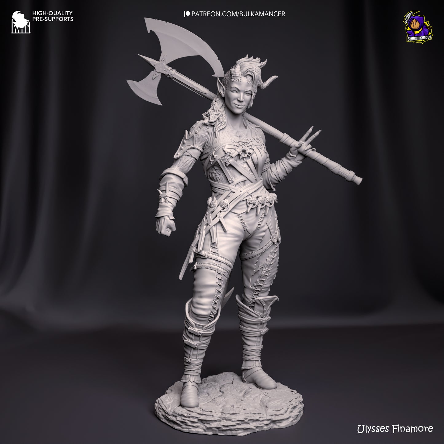 Bulkamancer - Karlach, Tiefling barbarian - Baldurs Gate 3