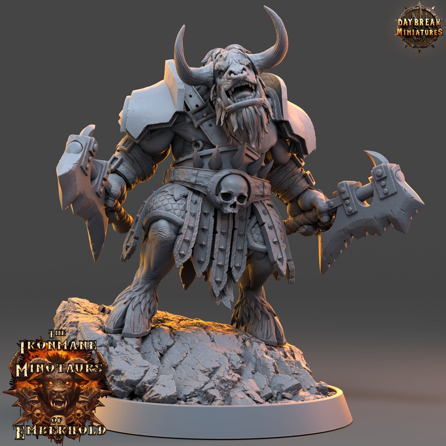 Daybreak Miniatures -  The Ironmane Minotaurs of Emberhold 2024 August Release 35mm