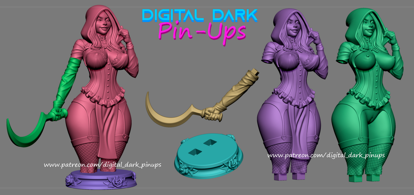 Digital Dark Pin Ups - Dimitrescu Family, Resdent Evil Village