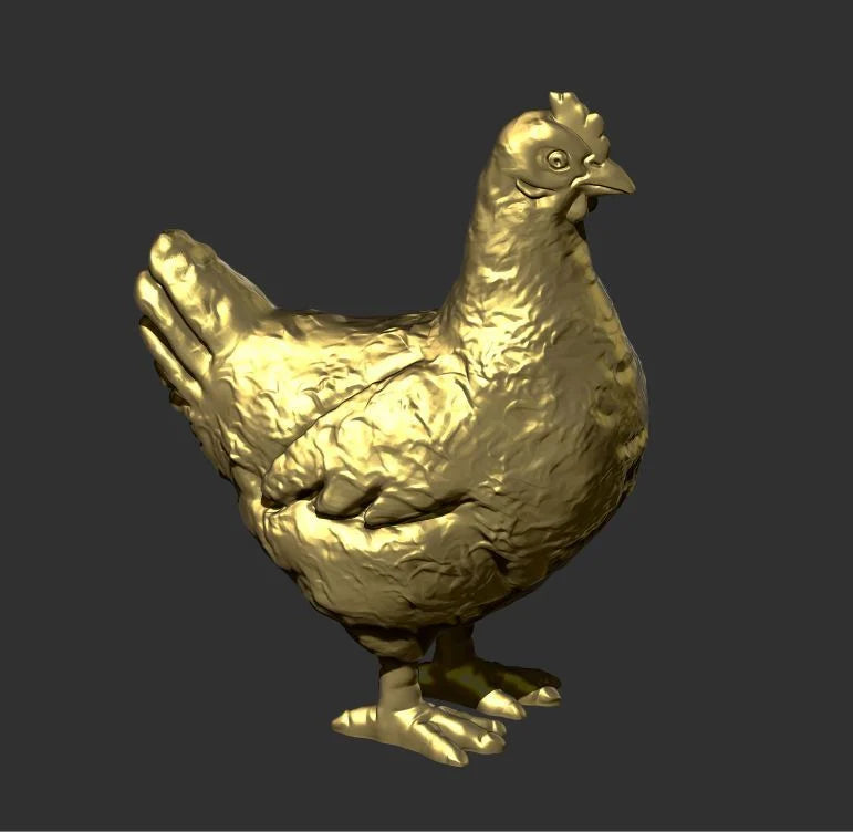 My 3D Print Forge - Hen (Small) , Farm Animals
