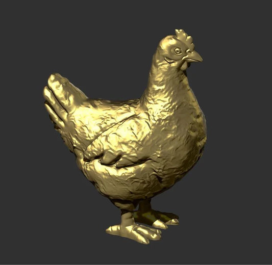 My 3D Print Forge - Hen (Small) , Farm Animals