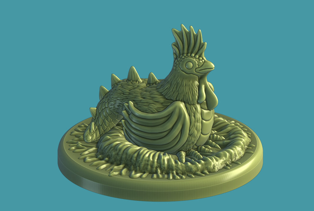 My 3D Print Forge - Hen (Small) , Farm Animals