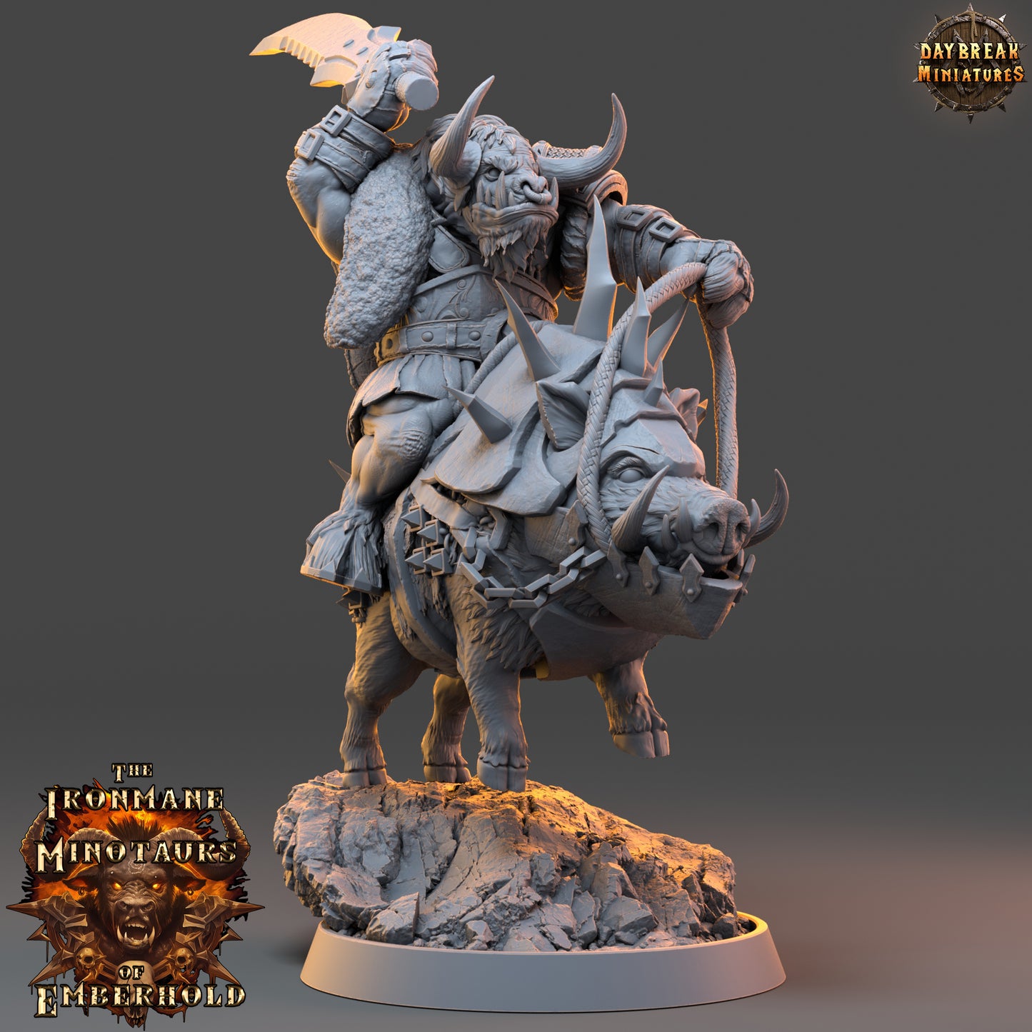 Daybreak Miniatures -  The Ironmane Minotaurs of Emberhold 2024 August Release 35mm