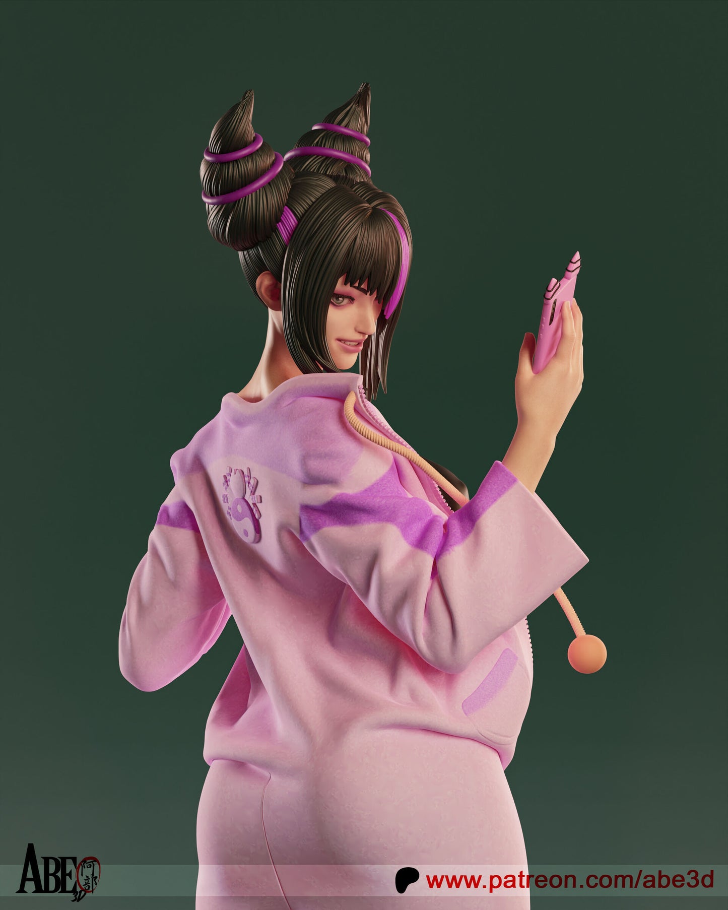 ABE3D -  Juri Han Pajamas, Street Fighter