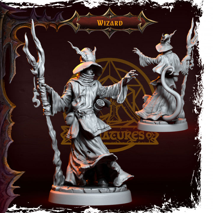 Epic Adventure Miniatures - Infernal Tiefling Heroes 35mm