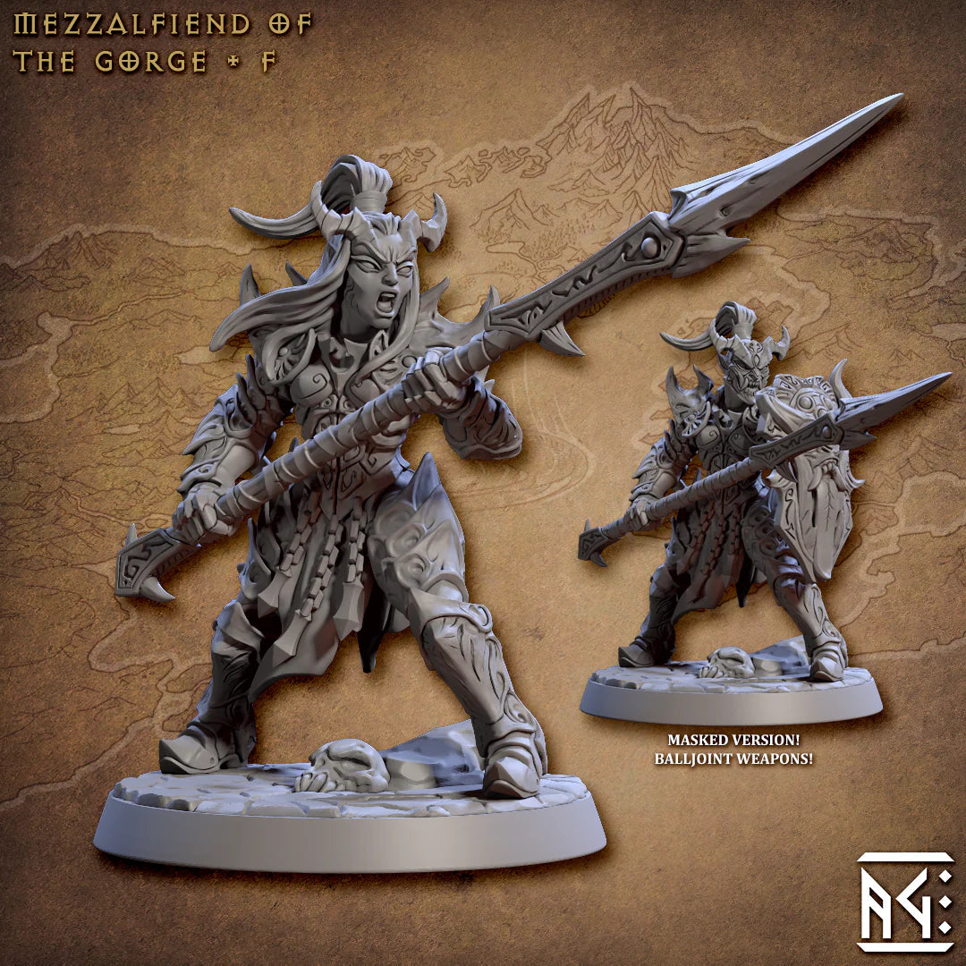 Artisan Guild - Tiefling Mezzalfiend of the Gorge F - The Demon King´s Spawn 2022 July
