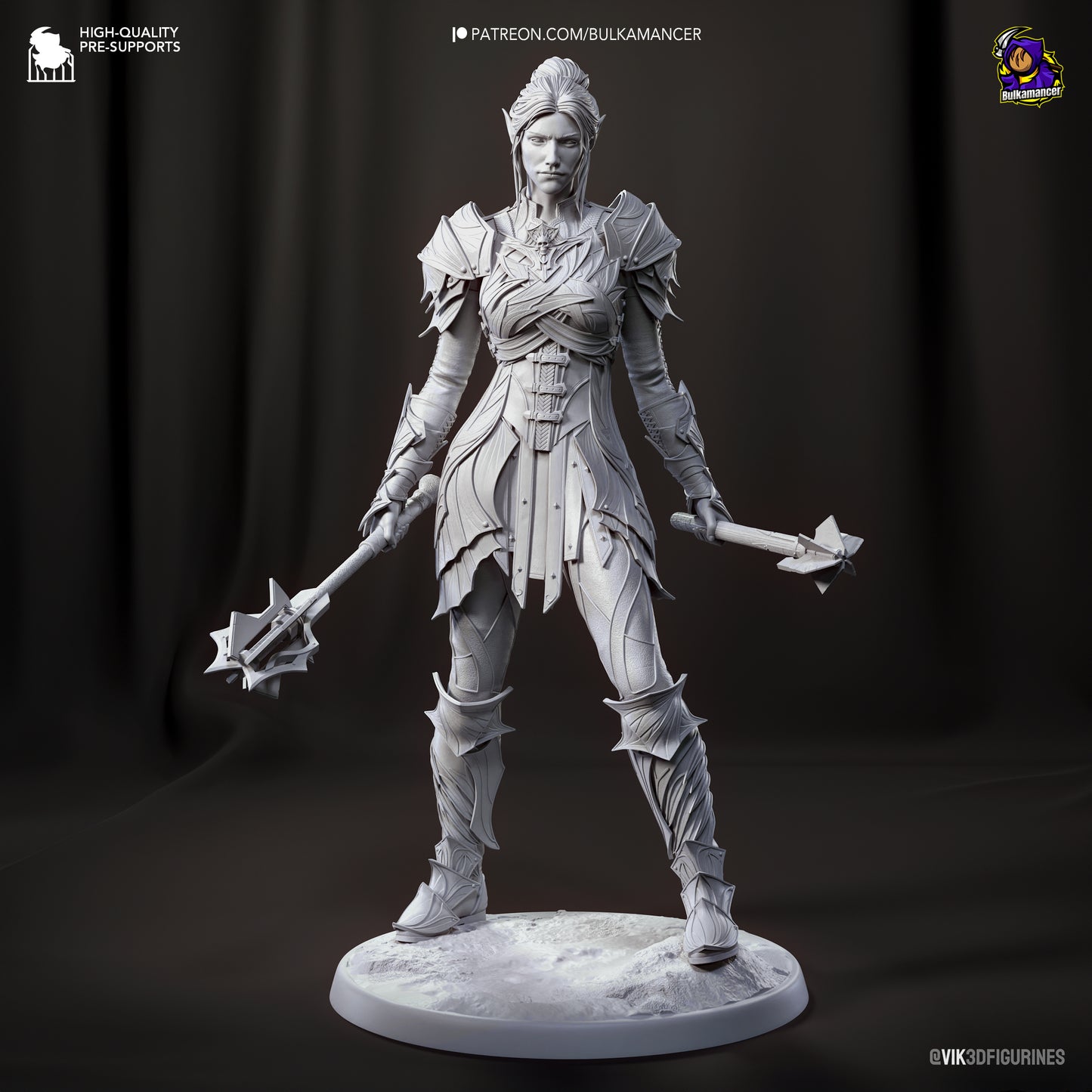 Bulkamancer Sculpts - Minthara Drow Cleric Baldurs Gate 3 - 35mm / 75mm