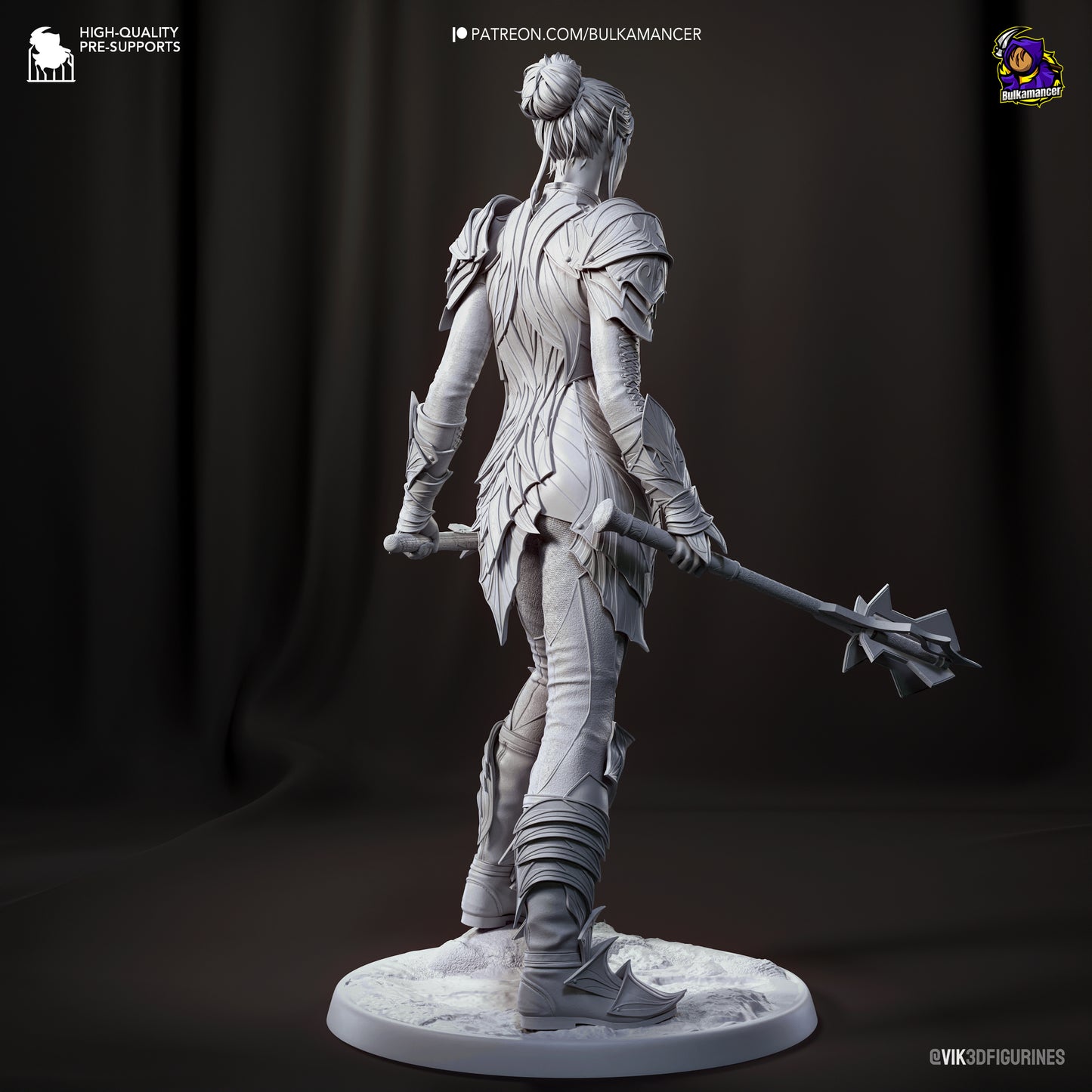 Bulkamancer Sculpts - Minthara Drow Cleric Baldurs Gate 3 - 35mm / 75mm