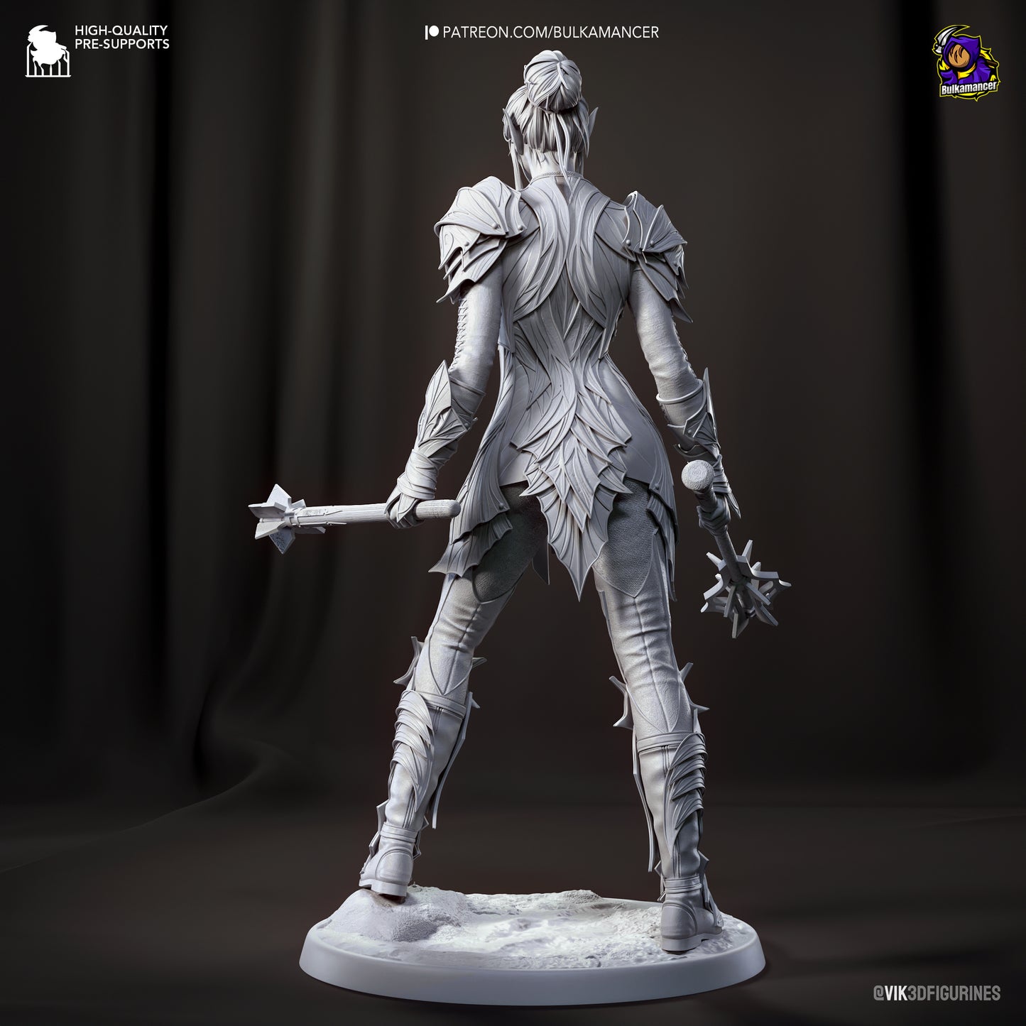 Bulkamancer Sculpts - Minthara Drow Cleric Baldurs Gate 3 - 35mm / 75mm