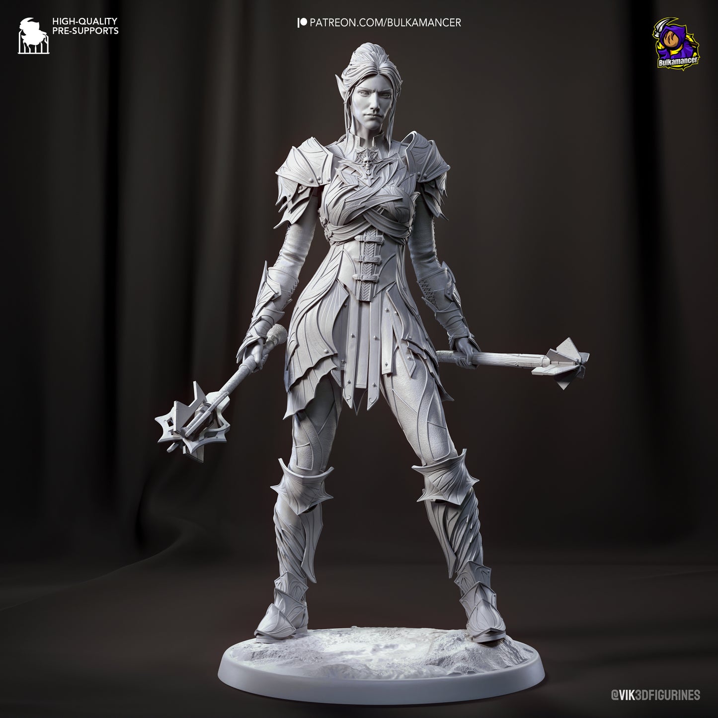 Bulkamancer Sculpts - Minthara Drow Cleric Baldurs Gate 3 - 35mm / 75mm