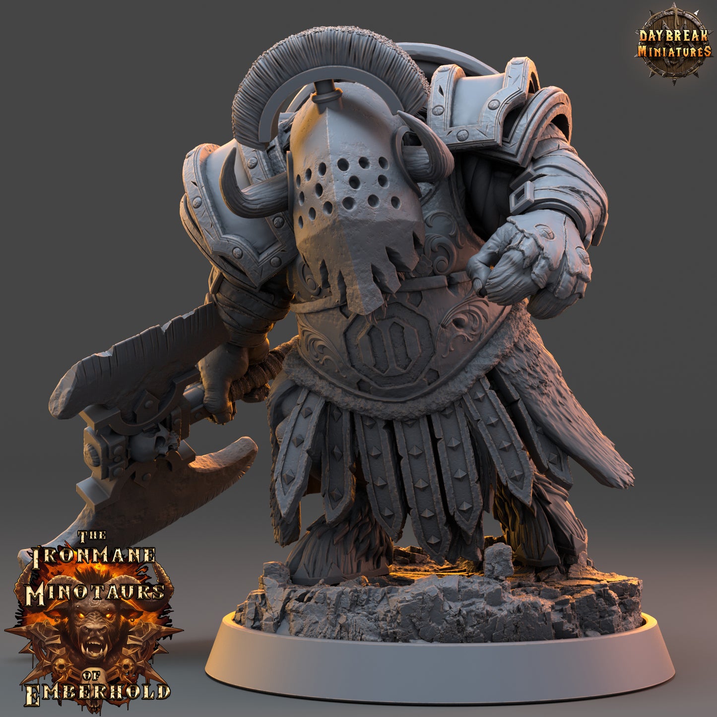 Daybreak Miniatures -  The Ironmane Minotaurs of Emberhold 2024 August Release 35mm