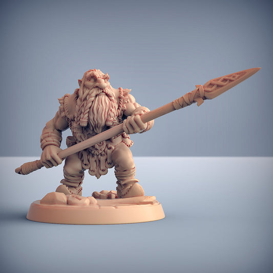 Artisan Guild - Dwarf Figther Spear B - Dwarven Mountaineers of Skutagaard 2022 April