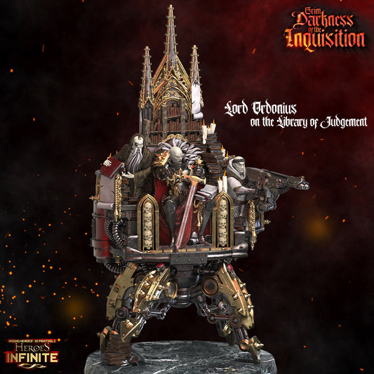 Heroes Infinite Raging Heores - Lord Ordonius on the Library of Judgement, Custodes - Grim Darkness of the Inquisition  #36