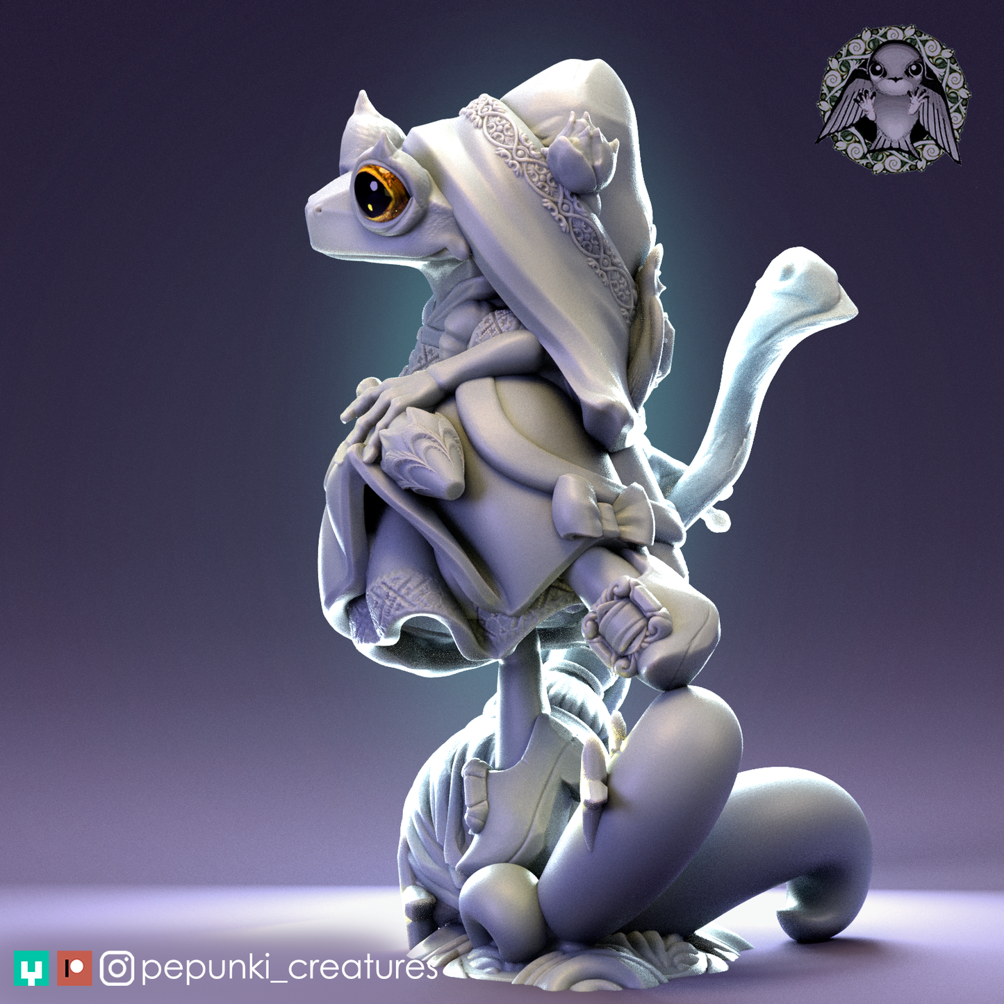 Pepunki Creatures - Broom Frog - 2023 October