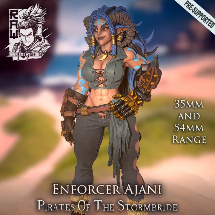 Ronin Arts - Ajani, Pirate Enforcer, Pirates of The Stormbridge