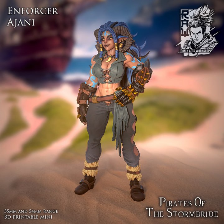 Ronin Arts - Ajani, Pirate Enforcer, Pirates of The Stormbridge