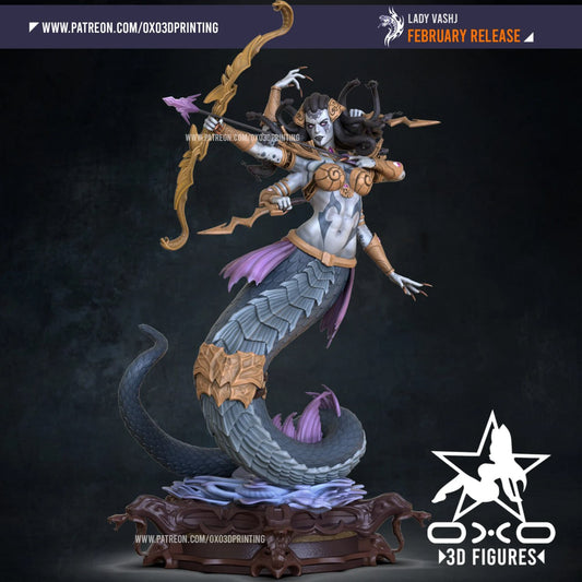 0X03D Figures - Lady Vashj World of Warcraft 14cm - 22cm