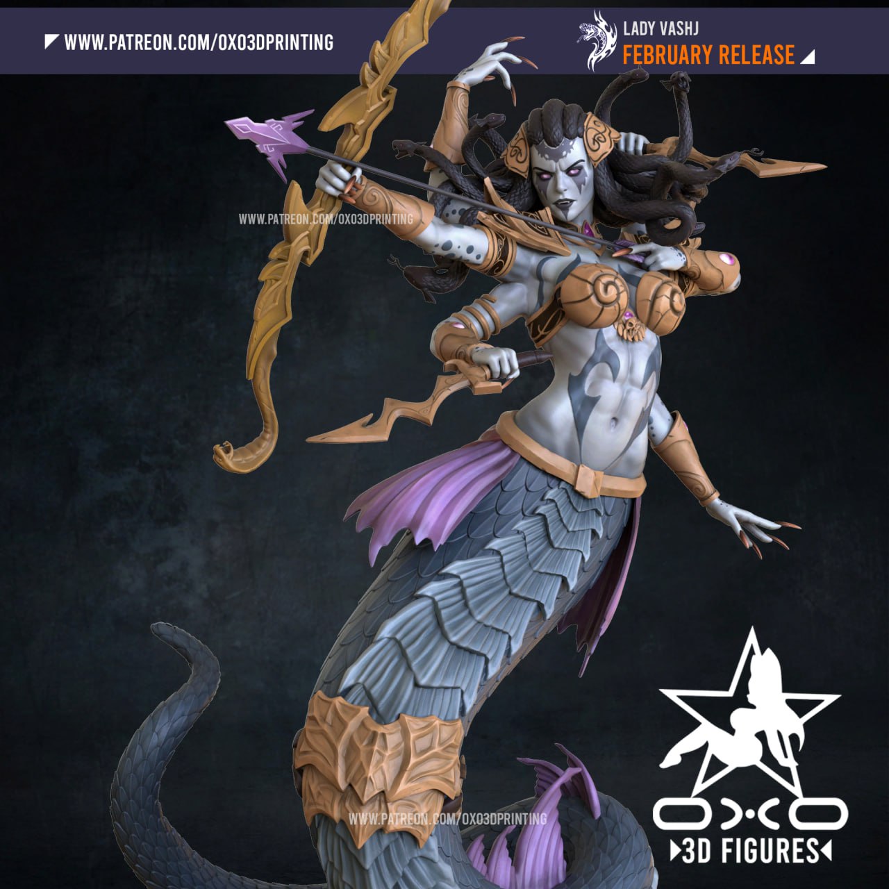 0X03D Figures - Lady Vashj World of Warcraft 14cm - 22cm