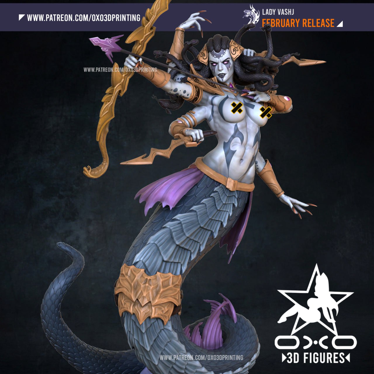 0X03D Figures - Lady Vashj World of Warcraft 14cm - 22cm