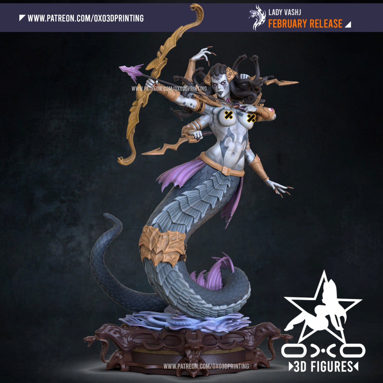 0X03D Figures - Lady Vashj World of Warcraft 14cm - 22cm