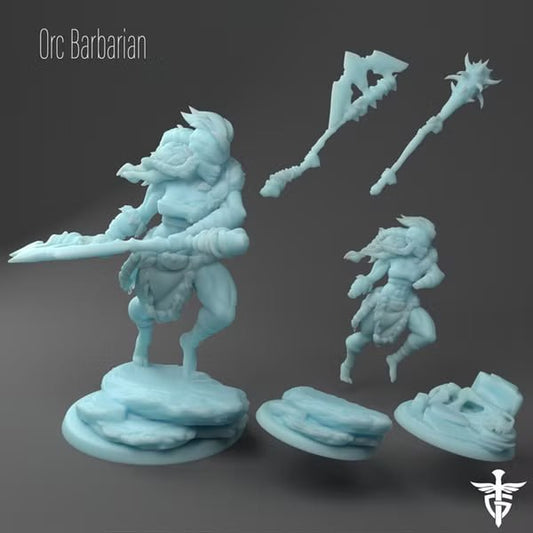 Twin Goddess Miniatures - Vargash the Orc Barbarian - 2020 March