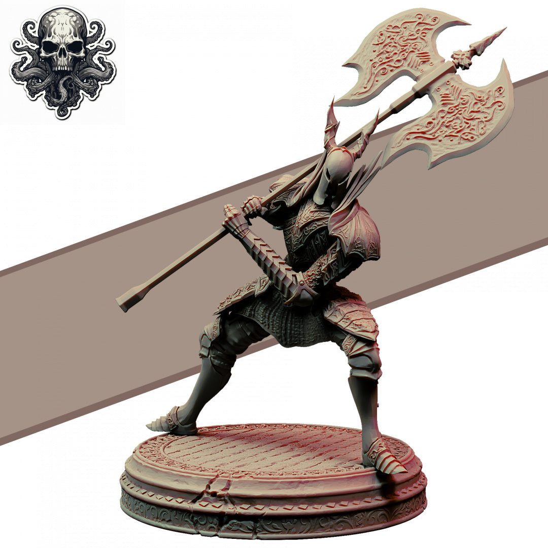 Realsteone Miniatures - Dark Knight Axe - 2023 March October