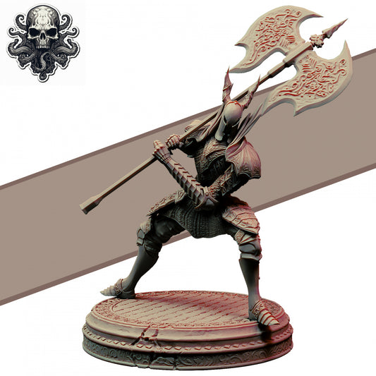 Realsteone Miniatures - Dark Knight Axe - 2023 March October