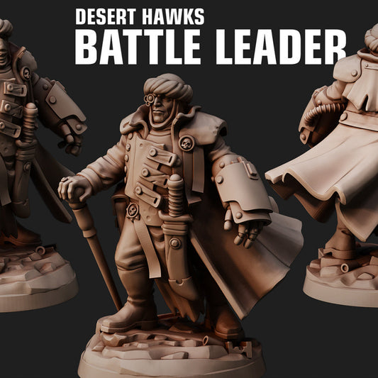 Red Pilgrim Miniatures - Deset Hawk Battle Leader, Astra Militarum