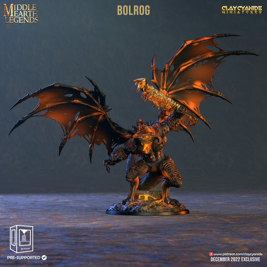 Clay Cyanide - Balrog (Gargantuan), The Lord of The Rings - Middle earth legends 2022 December