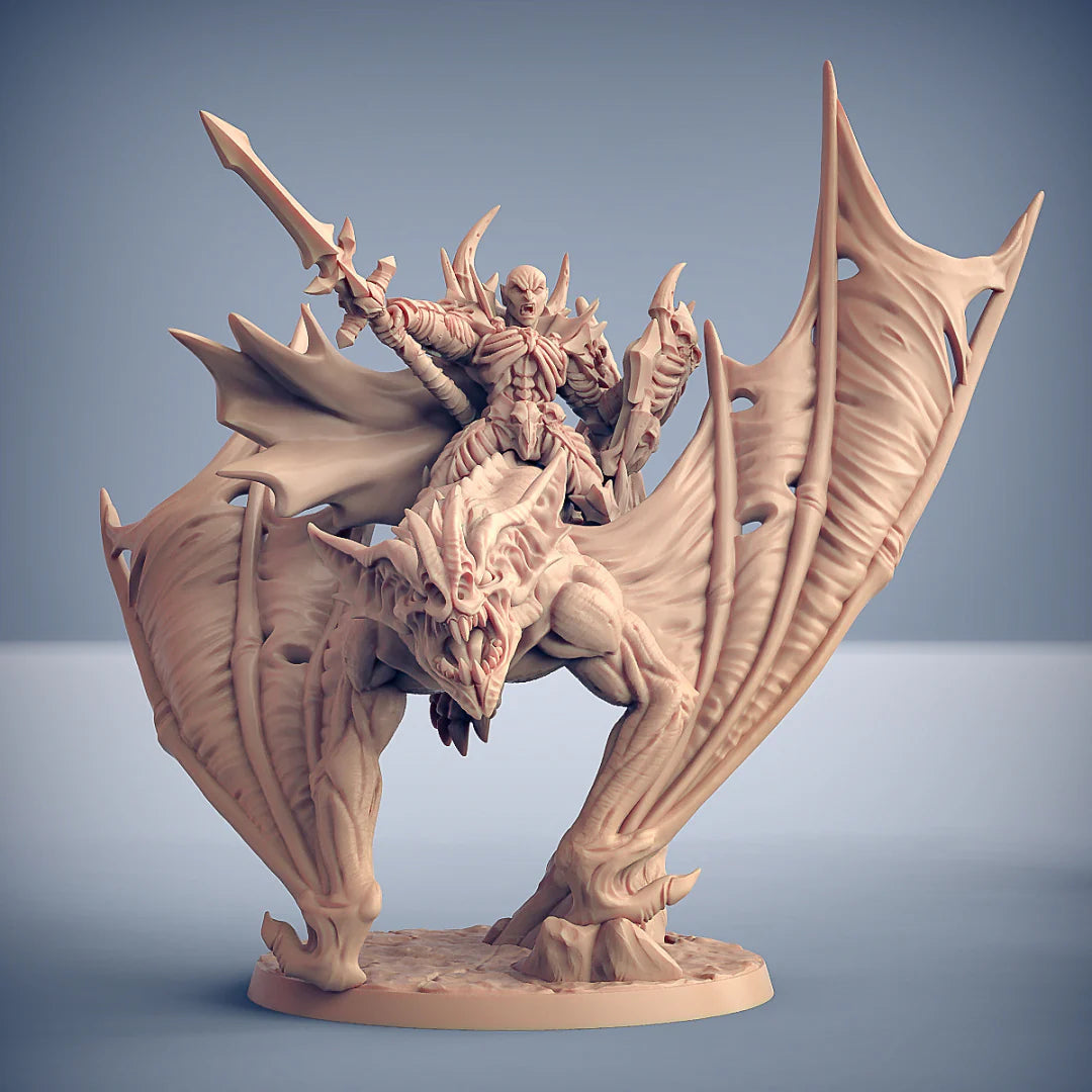 Artisan Guild - Vampire Drakenmir on Bloodhunter Dire Bat - Soulless Vampires 2019 September