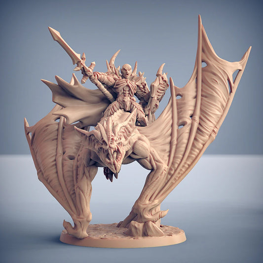 Artisan Guild - Vampire Drakenmir on Bloodhunter Dire Bat - Soulless Vampires 2019 September