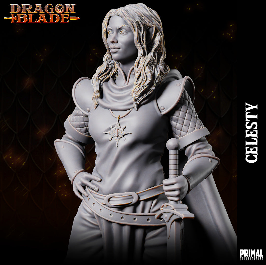 Primal Collectibles - Celesty Sunwindy, Elf Paladin - Dragonblade 2024 January