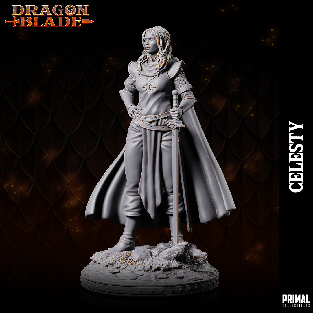 Primal Collectibles - Celesty Sunwindy, Elf Paladin - Dragonblade 2024 January