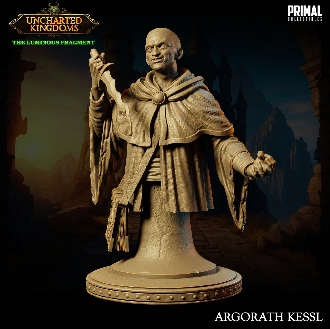 Primal Collectibles - Argorath Kessl , Human Wizard Bust - UK The Louminus Fragment 2024 February