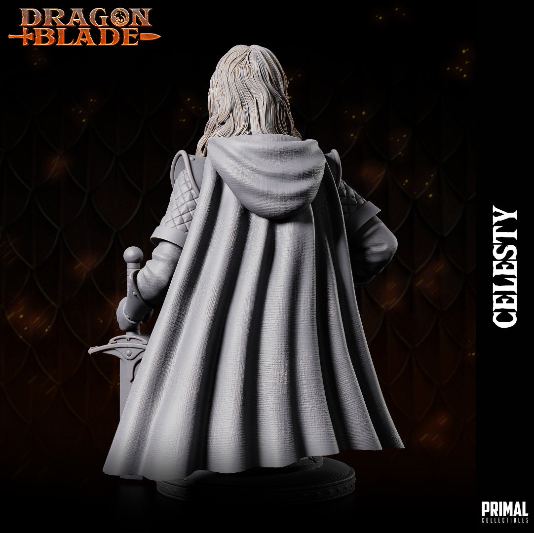 Primal Collectibles - Celesty Sunwindy, Elf Paladin Bust - Dragonblade 2024 January