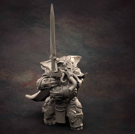 Red Clay Collectibles - Loxodon Paladin 2021 October Release 35mm