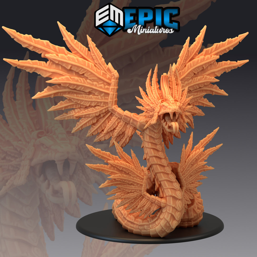 Epic Miniatures -  Snake Godess, Qutzalcoatl (Huge) - Serpentia Reborn 2020 March