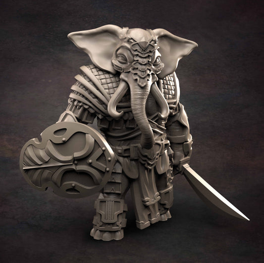 Red Clay Collectibles - Loxodon Fighter 2021 October Release 35mm