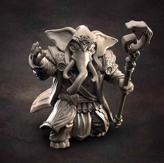 Red Clay Collectibles - Loxodon Wizard 2021 October Release 35mm