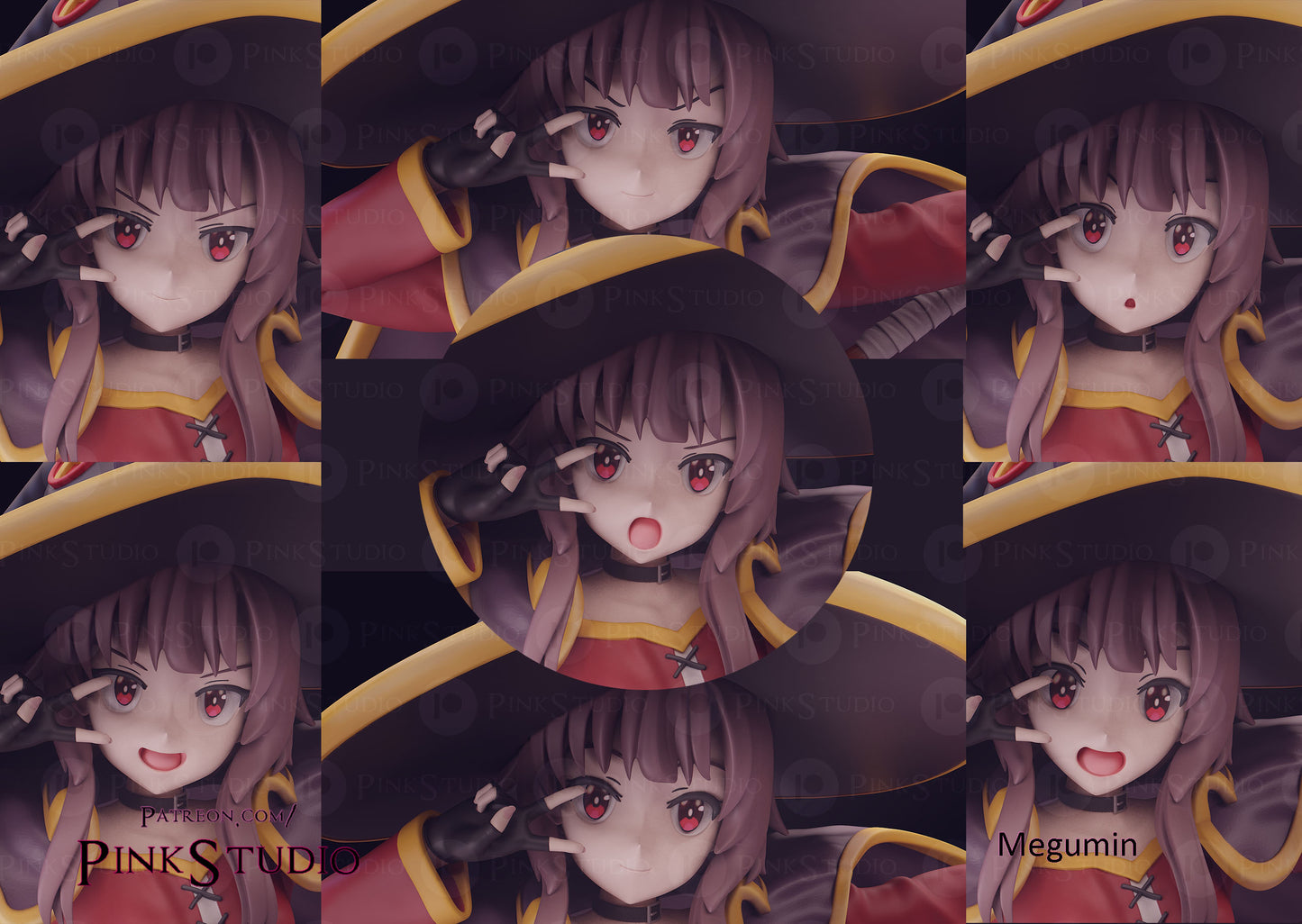 Pink Studio - Megumi, Kenosuba 17cm