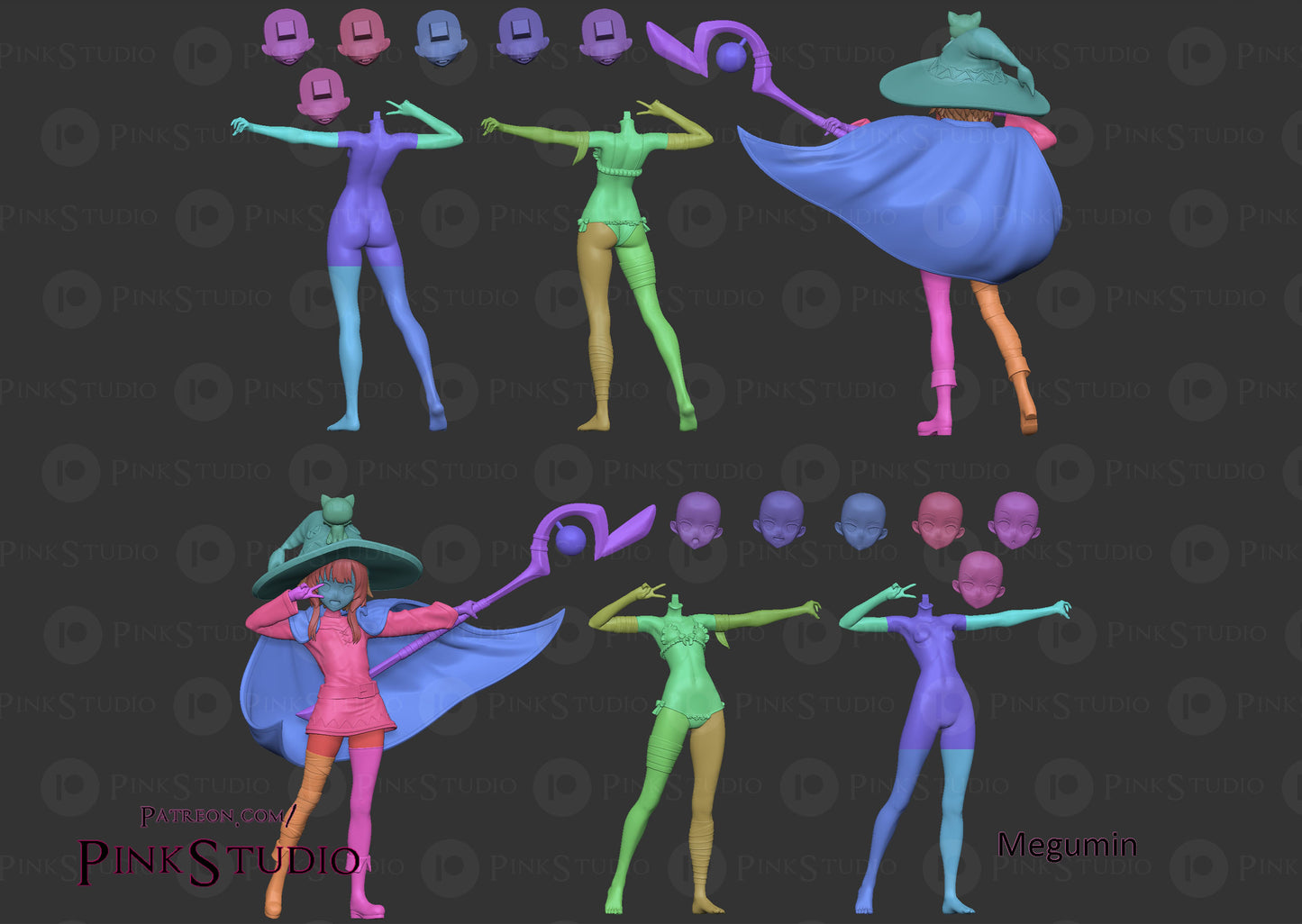 Pink Studio - Megumi, Kenosuba 17cm