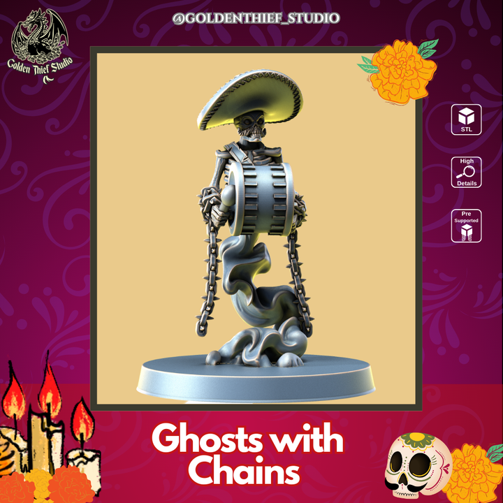 Golden Thief Studio - Ghost With Chains - Diablo's Lottery