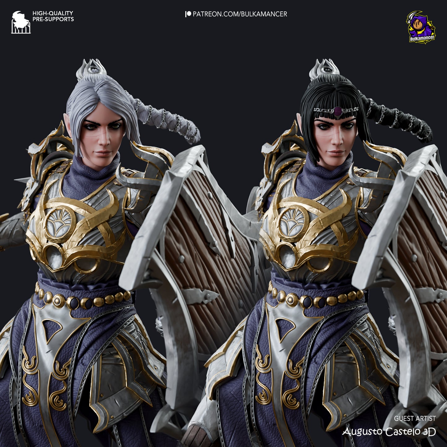 Bulkamancer - Jenevelle Hallowleaf, Shadowheart "Squirrelheart" - Baldurs Gate 3