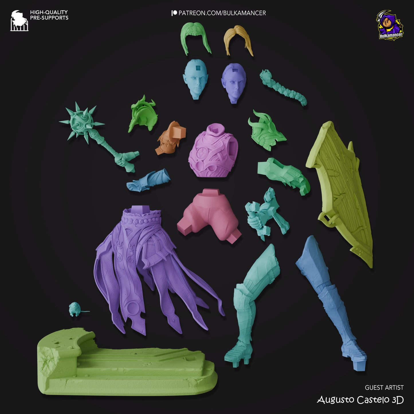 Bulkamancer - Jenevelle Hallowleaf, Shadowheart "Squirrelheart" - Baldurs Gate 3