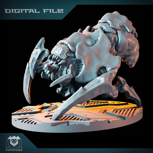 Puppetswar Miniatures - Spider Brain 1 , Tyranids - Warhammer 40K 2023 August