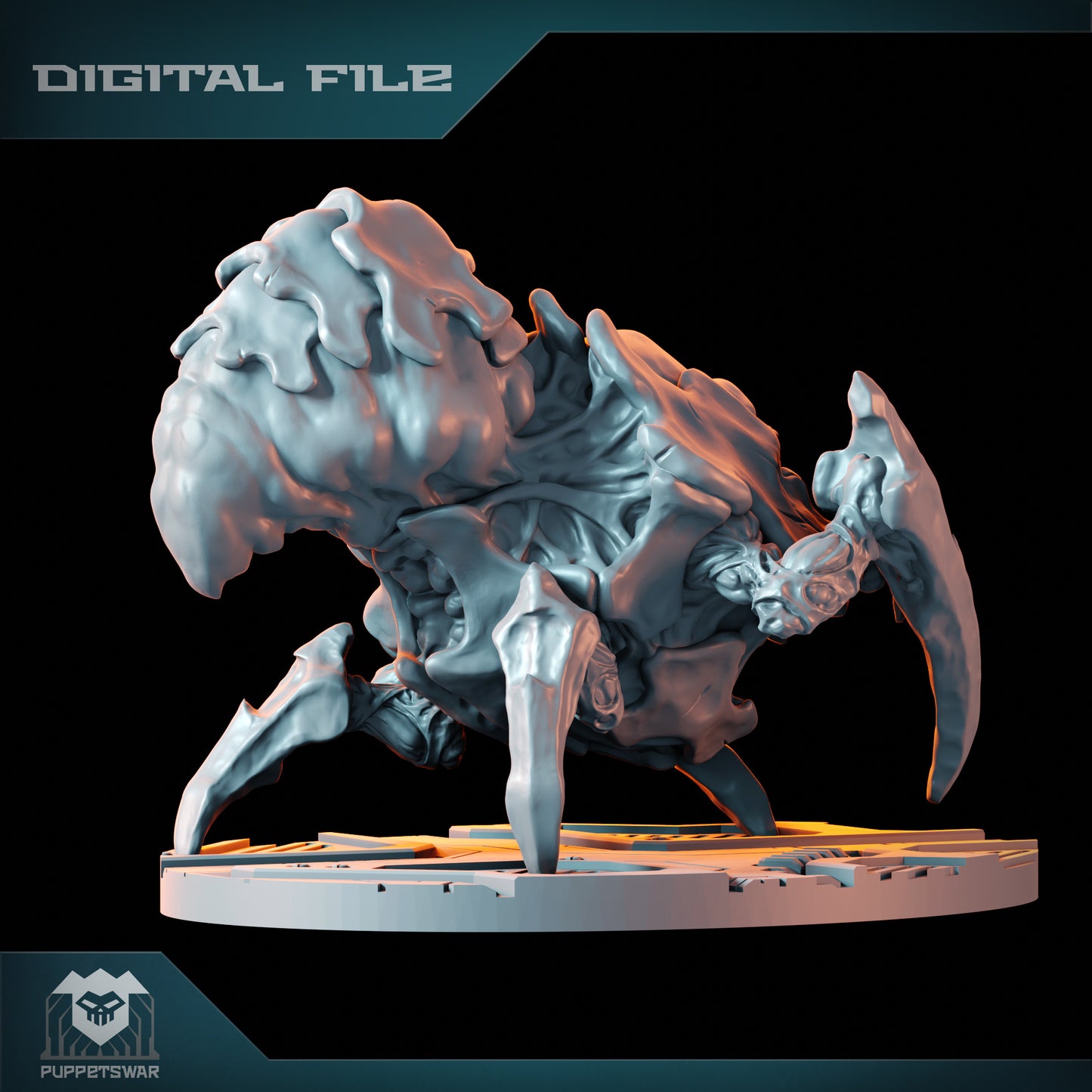 Puppetswar Miniatures - Spider Brain 2 , Tyranids - Warhammer 40K 2023 August
