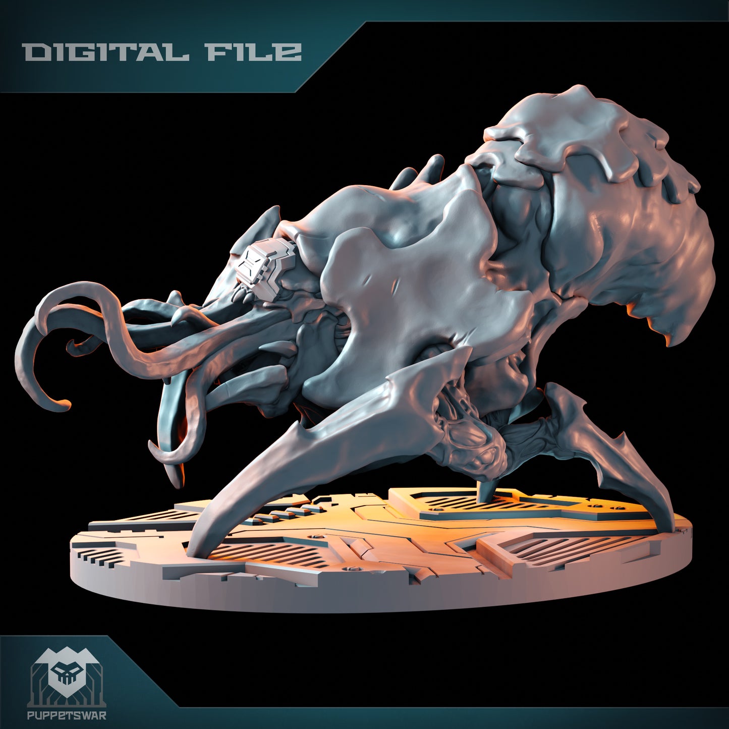 Puppetswar Miniatures - Spider Brain 2 , Tyranids - Warhammer 40K 2023 August