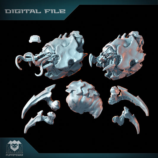 Puppetswar Miniatures - Spider Brain Custom , Tyranids - Warhammer 40K 2023 August