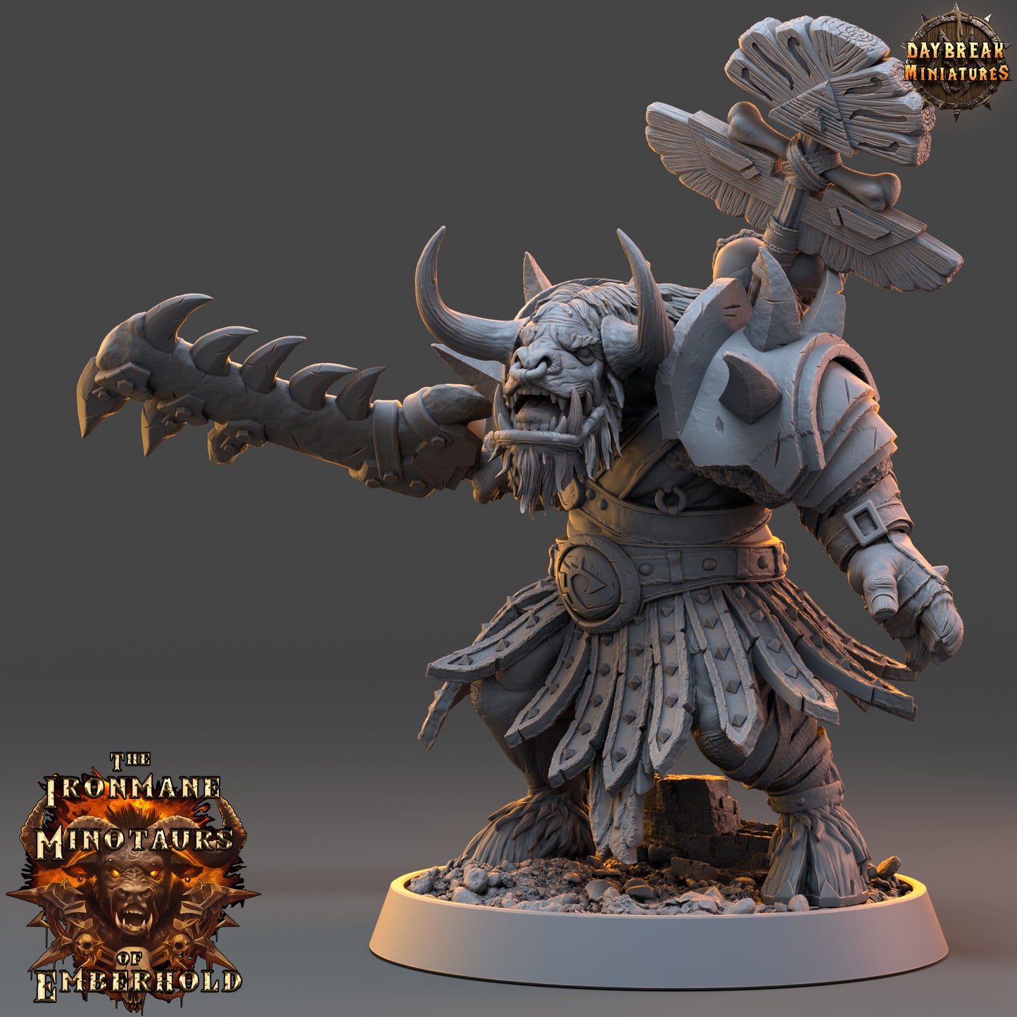 Daybreak Miniatures -  The Ironmane Minotaurs of Emberhold 2024 August Release 35mm